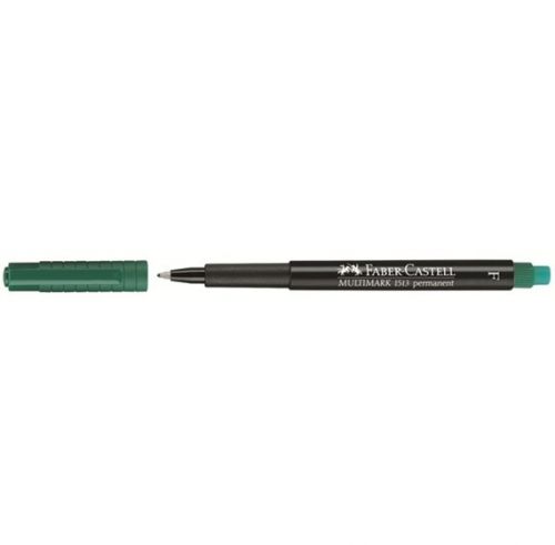 MARCADOR FABER-CASTELL ACETATO 1513-F Verde , Faber castell , MARCFAB013  , 4005401513780